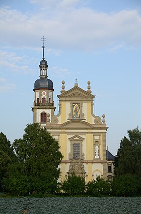 Vue de l'église abbatiale Fährbrück