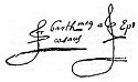 Firma de Bartolomé de las Casas