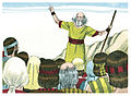Samuel menyampaikan segala firman Tuhan kepada bangsa itu, yang meminta seorang raja kepadanya (ayat 10)