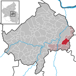 Läget för Frei-Laubersheim i Landkreis Bad Kreuznach