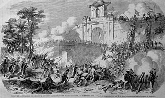 The Siege of Saigon in 1859 by Franco-Spanish forces