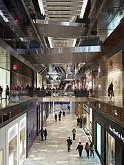 Interior of the mall, seen in March 2019