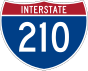 Interstate 210 marker