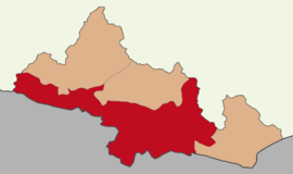 Map showing Kilis District in Kilis Province