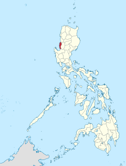 Mapa de Filipinas con La Union resaltado