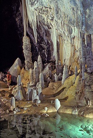 Eine Kammer der Lechuguilla-Höhle