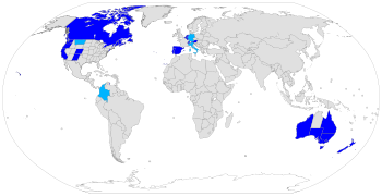 Current status of assisted suicide around the world:
Physician-assisted suicide is legal.
Legalized by court ruling, but not legislated or regulated
Physician-assisted suicide is illegal. Legality of assisted suicide.svg