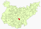 Расположение муниципалитета Льера на карте провинции