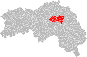 Localisation de Communauté de communes des Vallées du Merlerault