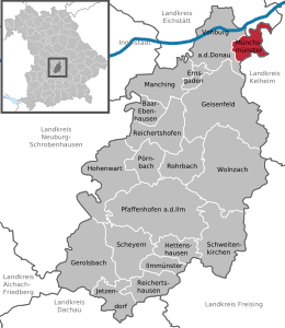 Münchsmünster - Localizazion