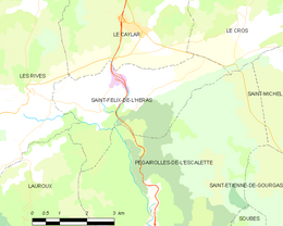 Saint-Félix-de-l'Héras - Localizazion