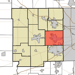 Location in Hendricks County