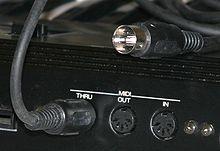 MIDI connectors and a MIDI cable