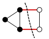 2-рёберный разрез в том же графе (бонд)