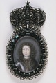 Miniatureportræt af Karl XI som voksen, cirka 1675–1680.