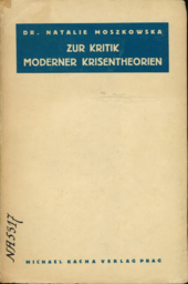 Foaia de titlu "Zur Kritik Moderner Krisentheorien"