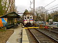 Train arriving from Philadelphia