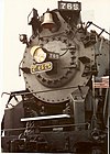 The smokebox of Nickel Plate 765 in 1991