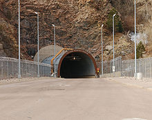 Cheyenne Mountain Complex is an underground bunker used by North American Aerospace Defense Command. Cheyenne Mountain is an example of a mid-20th century fortification built deep in a mountain. NORADNorth-Portal.jpg