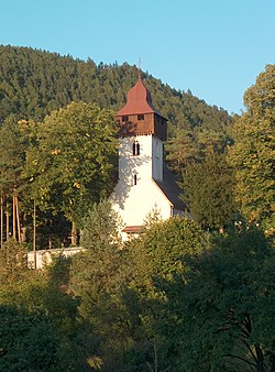 Kostel sv. Ladislava, pohled od západu