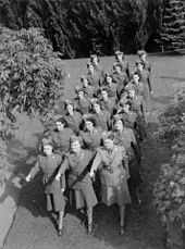 Members of the Canadian Women's Army Corps in August 1942. News. C.A.W.C. Canadian Auxiliary Women's Corps BAnQ Vieux-Montreal P48S1P08097.jpg