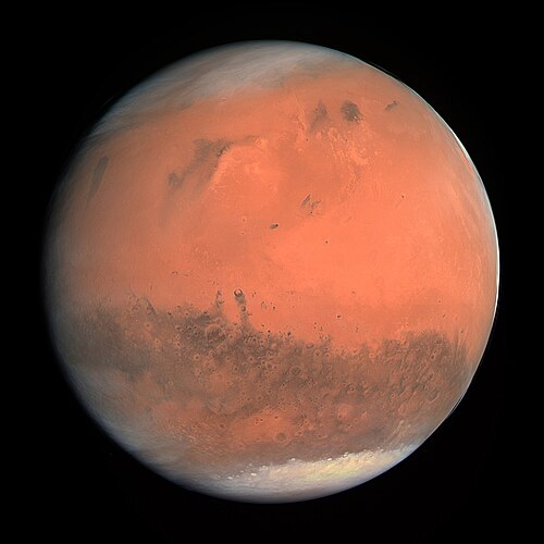Изображение Марса, созданное камерой OSIRIS МКА Розетта