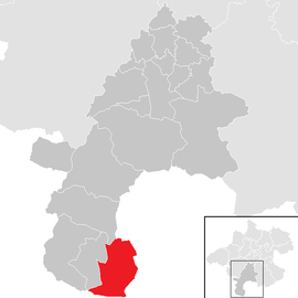 Poloha obce Obertraun v okrese Gmunden (klikacia mapa)