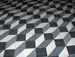 This is a picture of floor tiles in Basilica o...