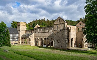 L'abbaye de Paulinzella, en Thuringe. (définition réelle 5 764 × 3 569)