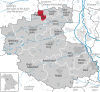 Lage der Gemeinde Puschendorf im Landkreis Fürth