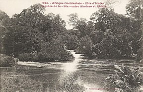Bia upės slenksčiai Dramblio Kaulo Krante (XX a. pr.)