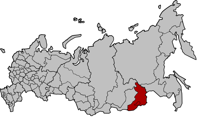 Читинская область на карте