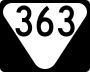 State Route 363 marker