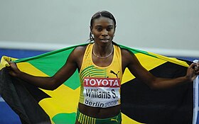 Silbermedaillengewinnerin Shericka Williams