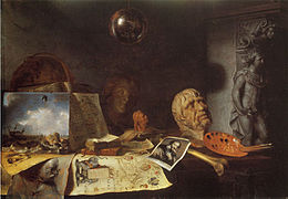 Rincón del estudio de un pintor: alegoría de las artes (1646), colección privada
