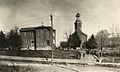 St. Boniface School (left) and Church (right) ca. 1913