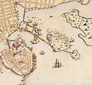 Skeppsholmen på 1640-talet.