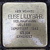 Stolperstein für Elise Lilly Bähr geb. Kaufmann