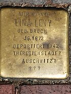 Stolperstein für Lina Levy, Hauptstr. 94, Leverkusen
