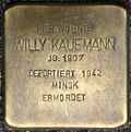 Stolperstein für Willy Kaufmann (Großer Griechenmarkt 75)