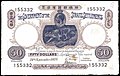 A Straits Settlements brit koronagyarmat 1911-es kibocsájtású 50 dollárosa V. György portréjával