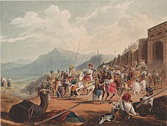 "The Rajah of Cutch with his vassalls" 1826
