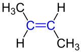 Strukturformel trans-2-Buten