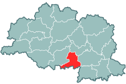 Location of Čašņiku rajons