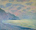 Soleil couchant, temps brumeux, Pourville, 1882, Claude Monet.