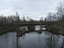 Spoorbrug nabij Sestroretsk