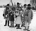 Białoruscy kolędnicy, zdjęcie wykonane w 1903 roku w guberni mohylewskiej