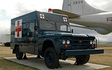 1963 Dodge W200 Power Wagon ambulance, on display at Malmstrom Air Force Base, Montana