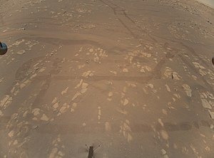 1st aerial image on mars taken by Ingenuity.jpg