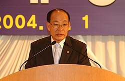 2004년 6월 초대 권욱 소방방재청장 취임식